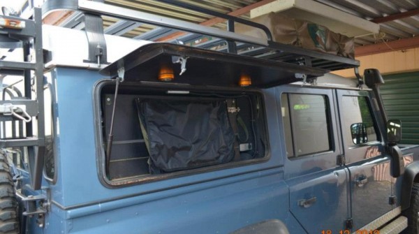 Tipup aluminum doors for Landrover