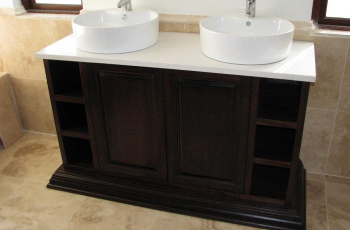 Solid Sapele Mahogany vanity